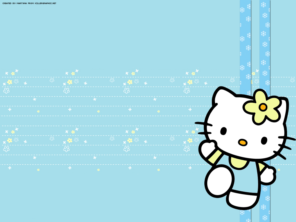 Blue Hello Kitty Wallpaper