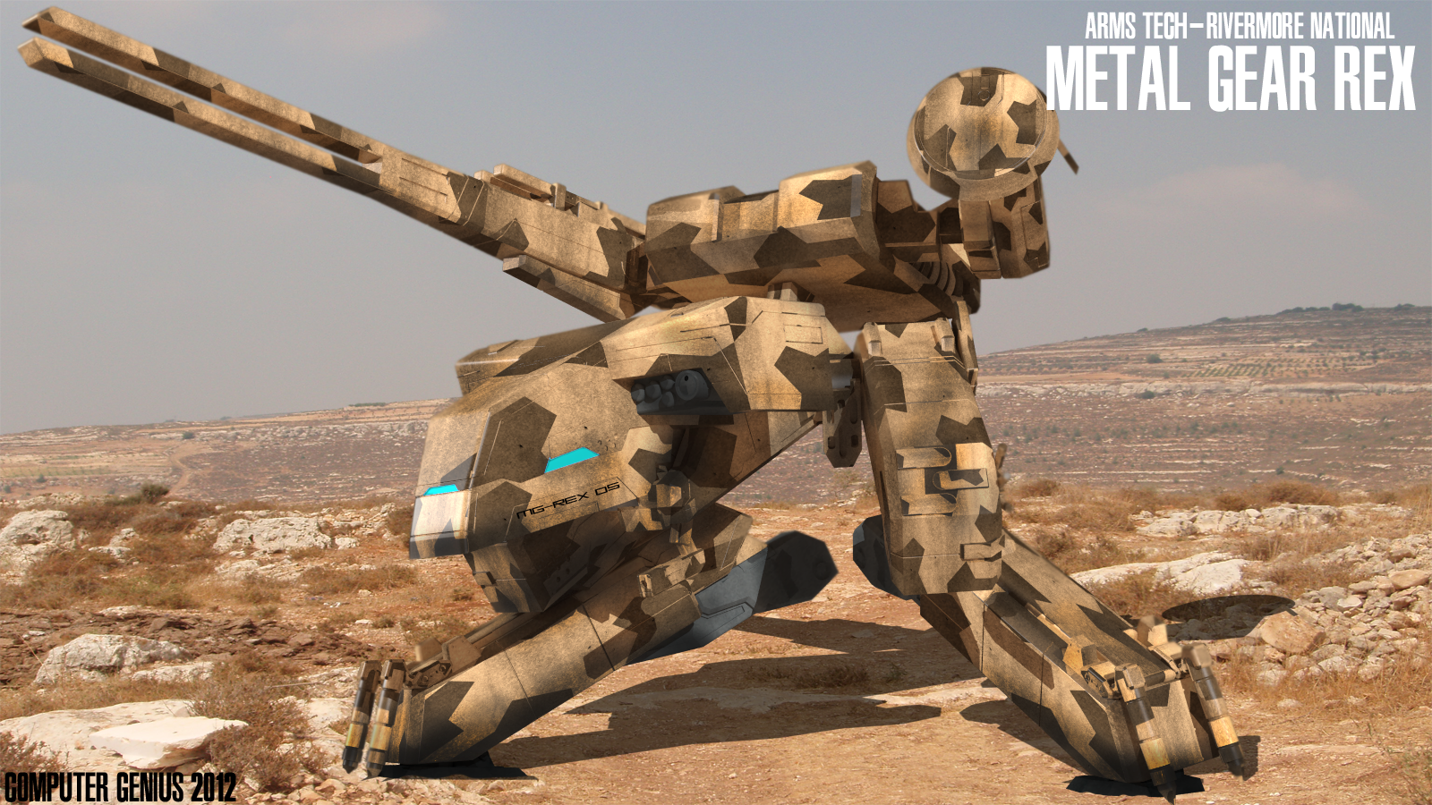 Metal Gear Rex Desert Deployment by ComputerGenius on