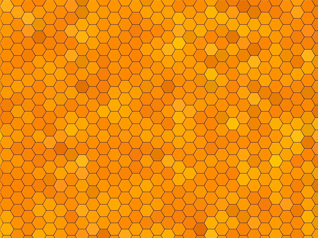 Wallpaper Abstract Yellow Orange Hexagon Pattern