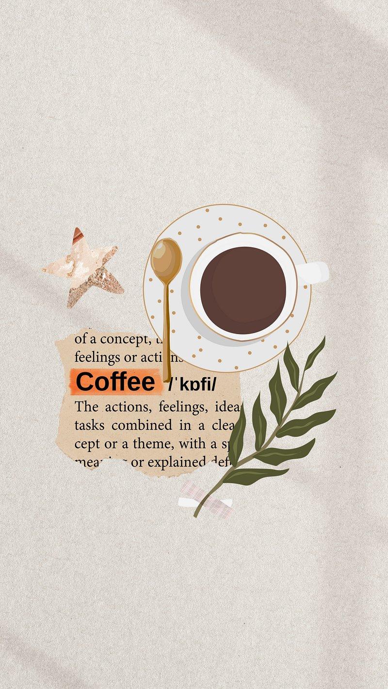 Coffee Aesthetic Wallpaper Illustration Image Photos Png