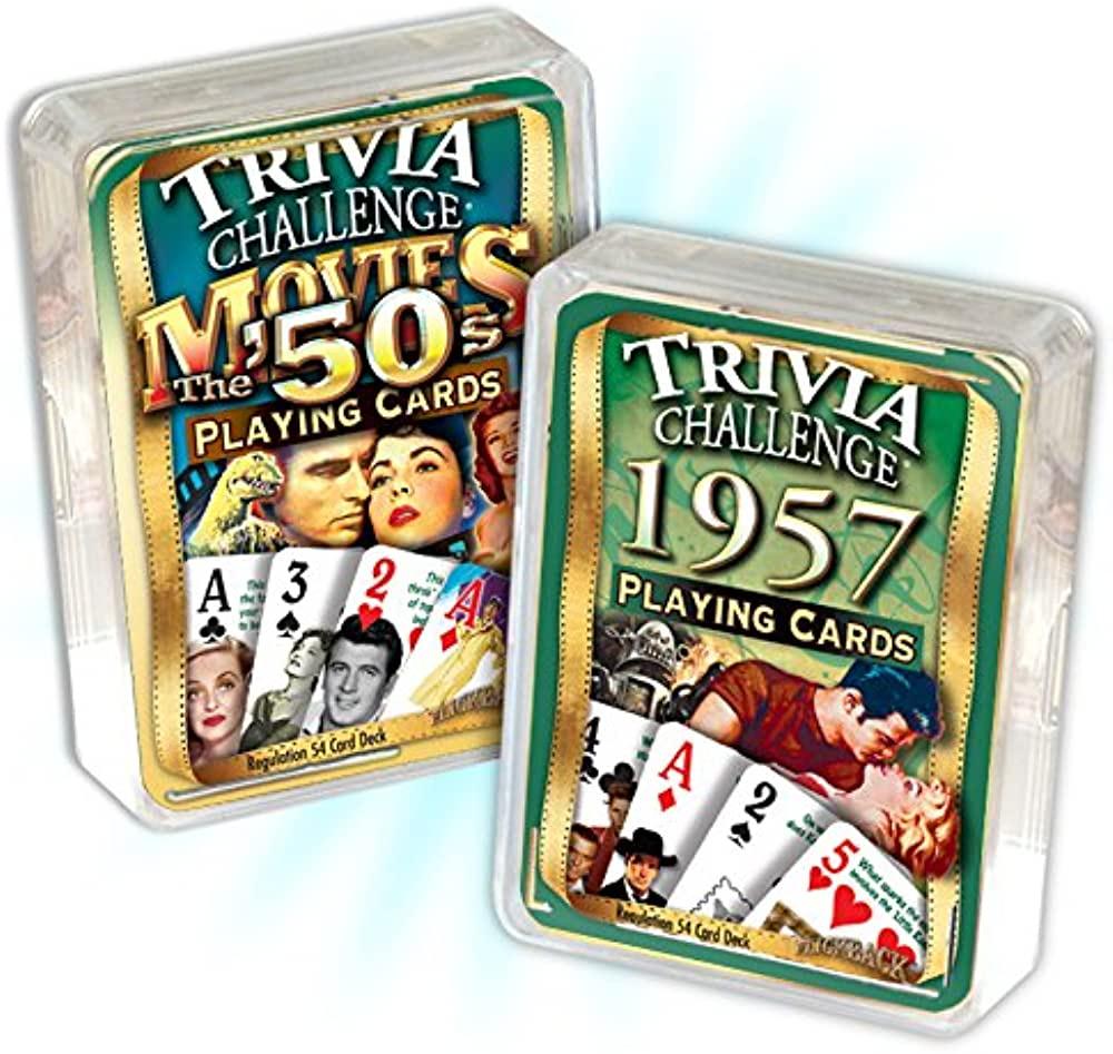 Amazoncom Flickback Media Inc 1957 Trivia Playing Cards