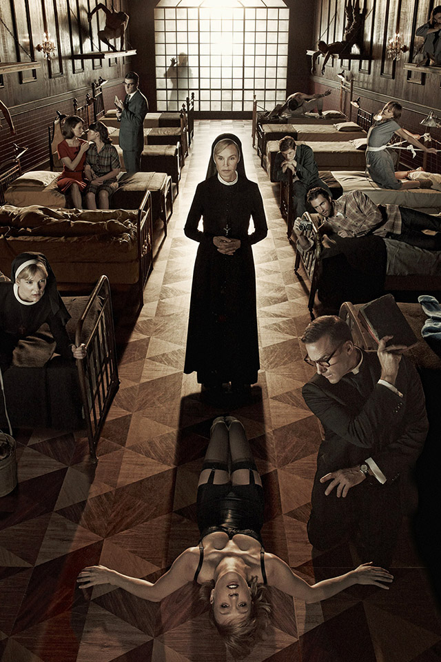 American Horror Story Asylum Parallax HD iPhone iPad Wallpaper