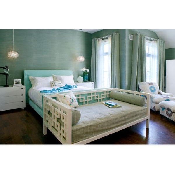 Free Download Bedrooms Green Blue Grasscloth Wallpaper