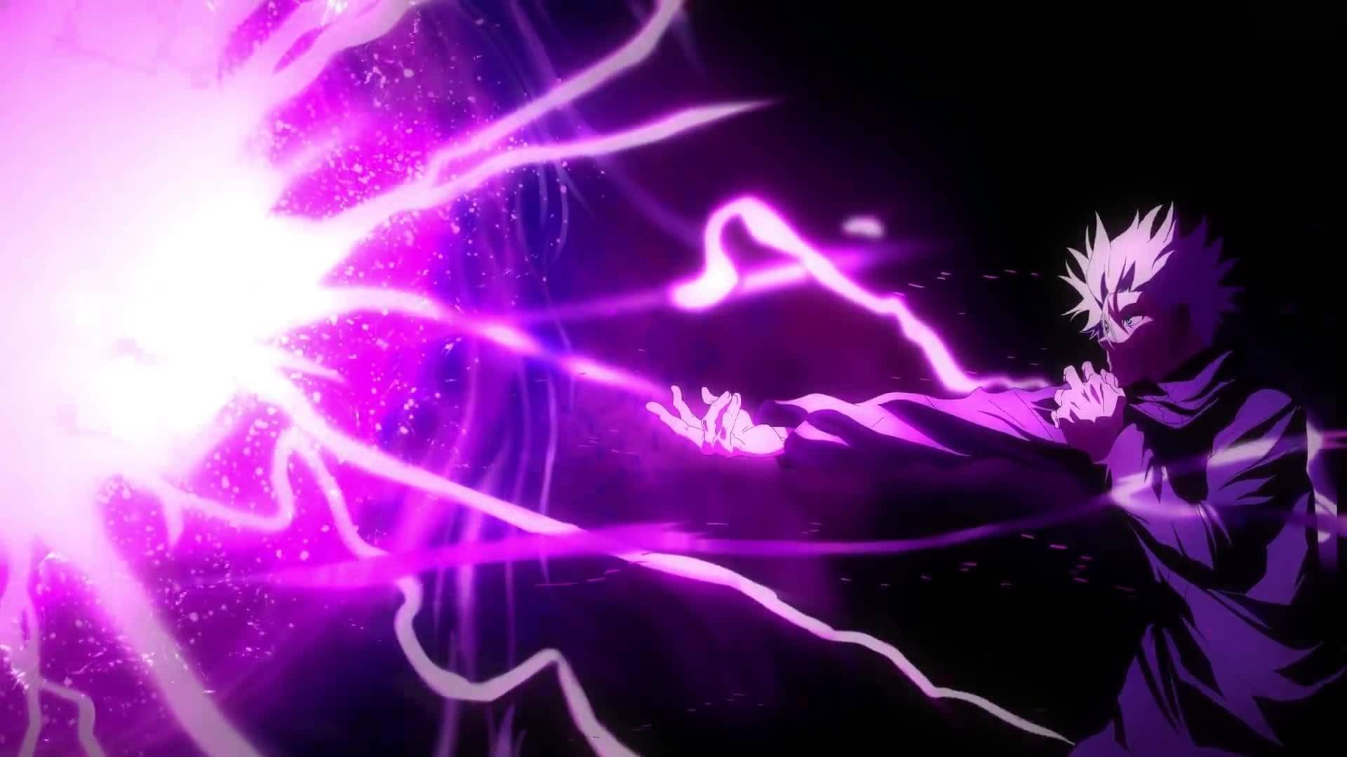 A Man Is Holding Purple Light And Sword Wallpaper