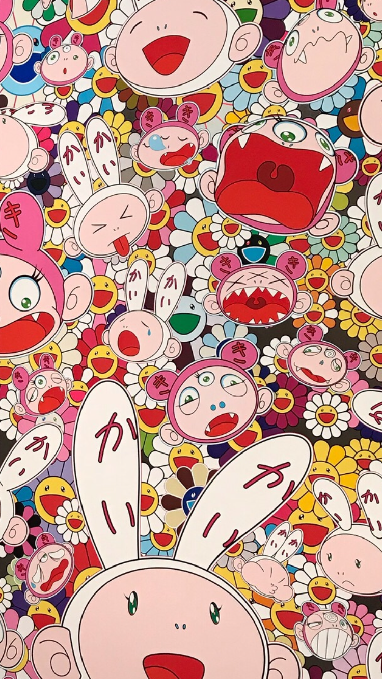 Takashi Murakami Flower Art Anime