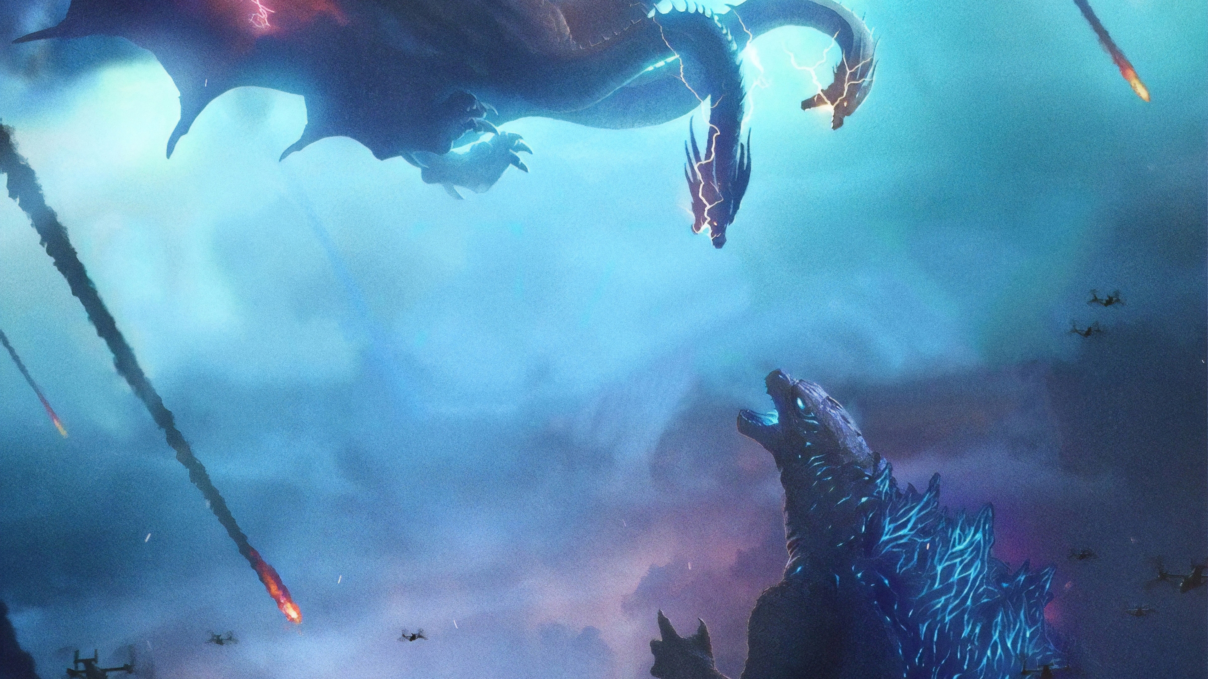 Godzilla Vs King Ghidorah Of The Monsters 4k