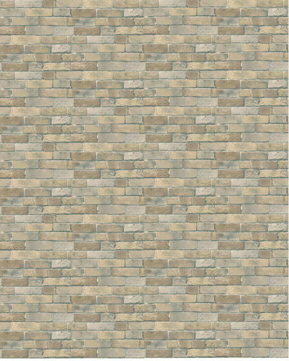 On This You Can Brick Dollhouse Wallpaper