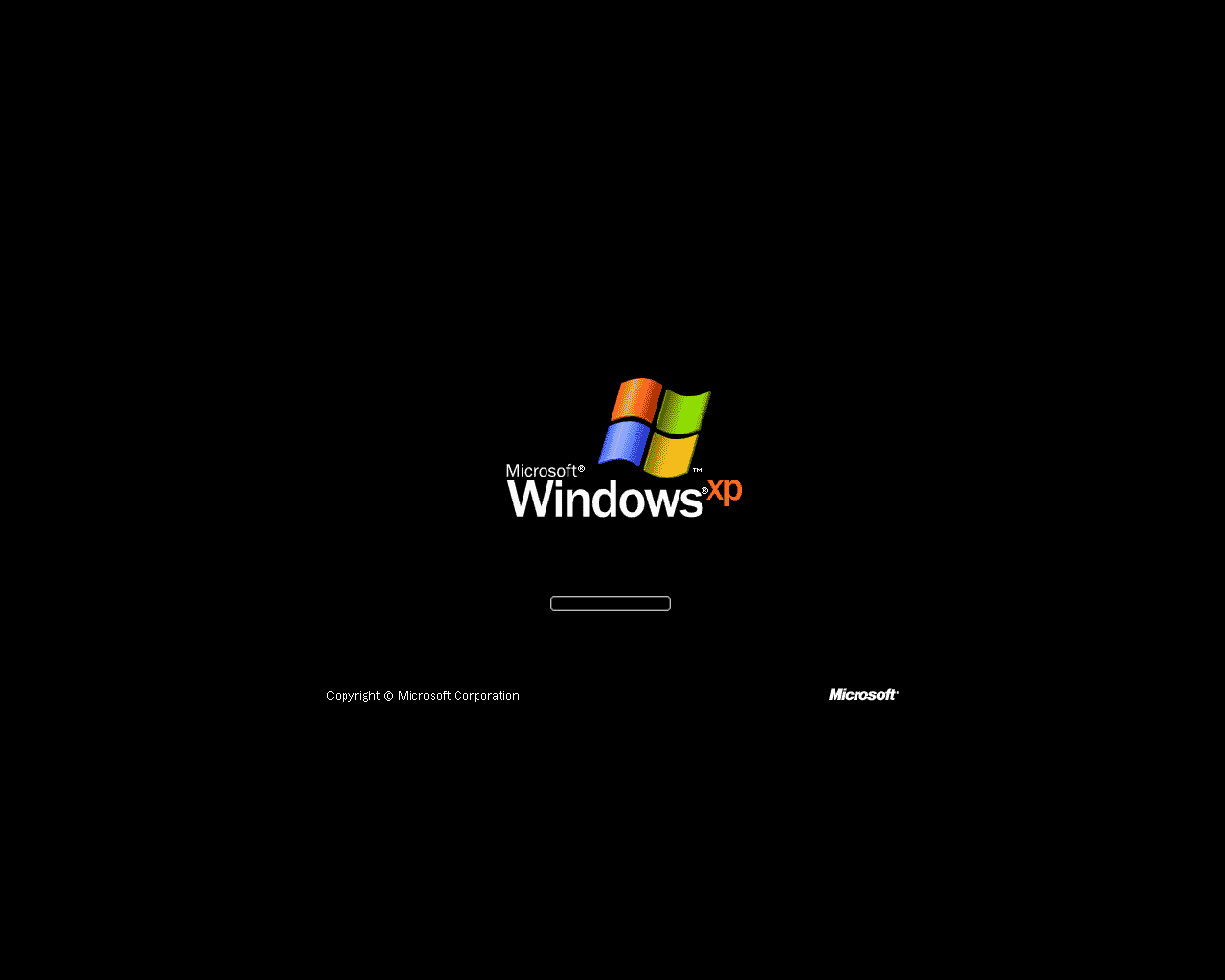 windows xp loading microsoft