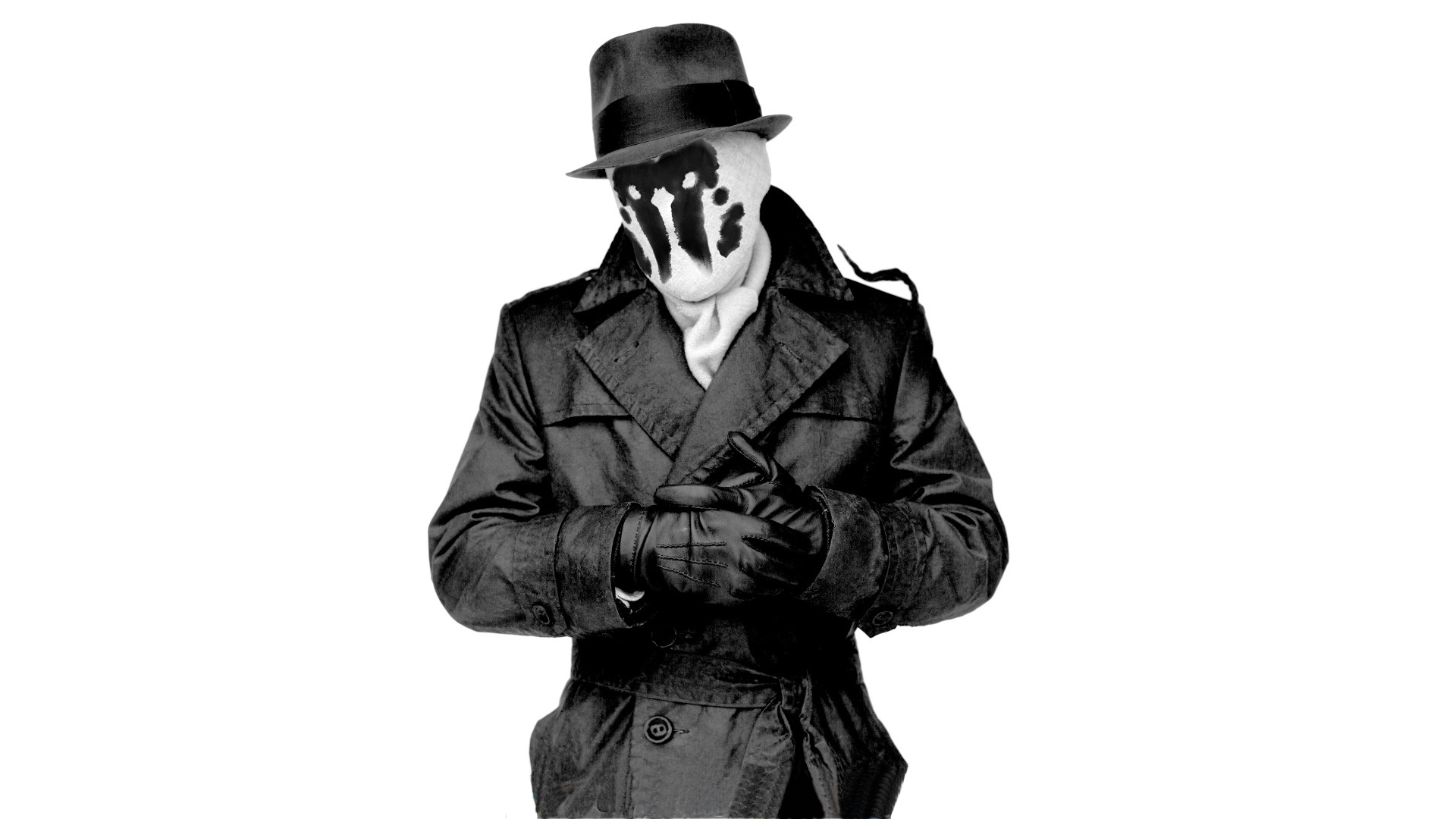 Watchmen Rorschach Wallpaper Grayscale