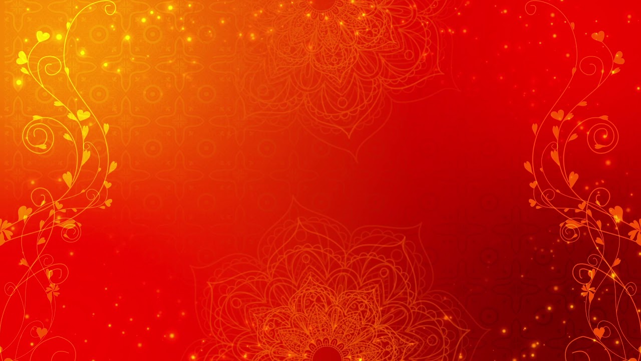 Red Traditional Festival Video Background Wedding