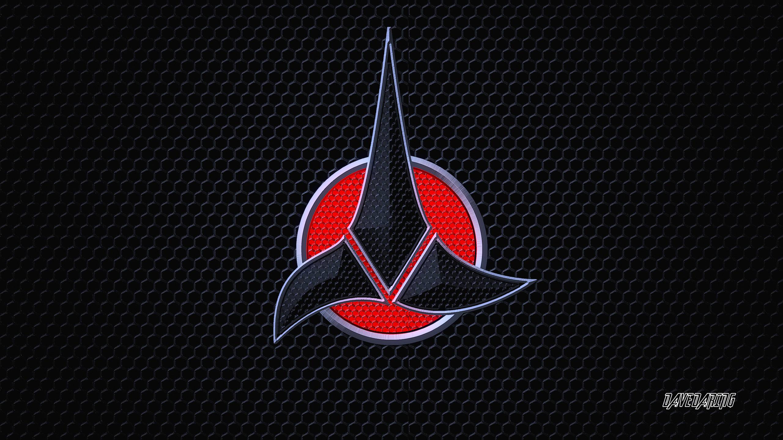 Klingon Symbol Techno Emblem By Dave
