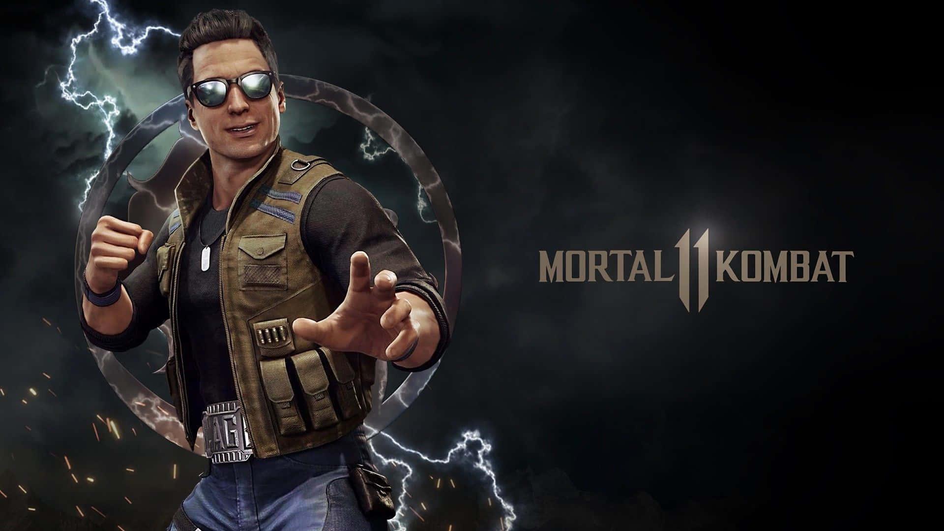 Download Mortal Kombat Legend Johnny Cage in Action Wallpaper