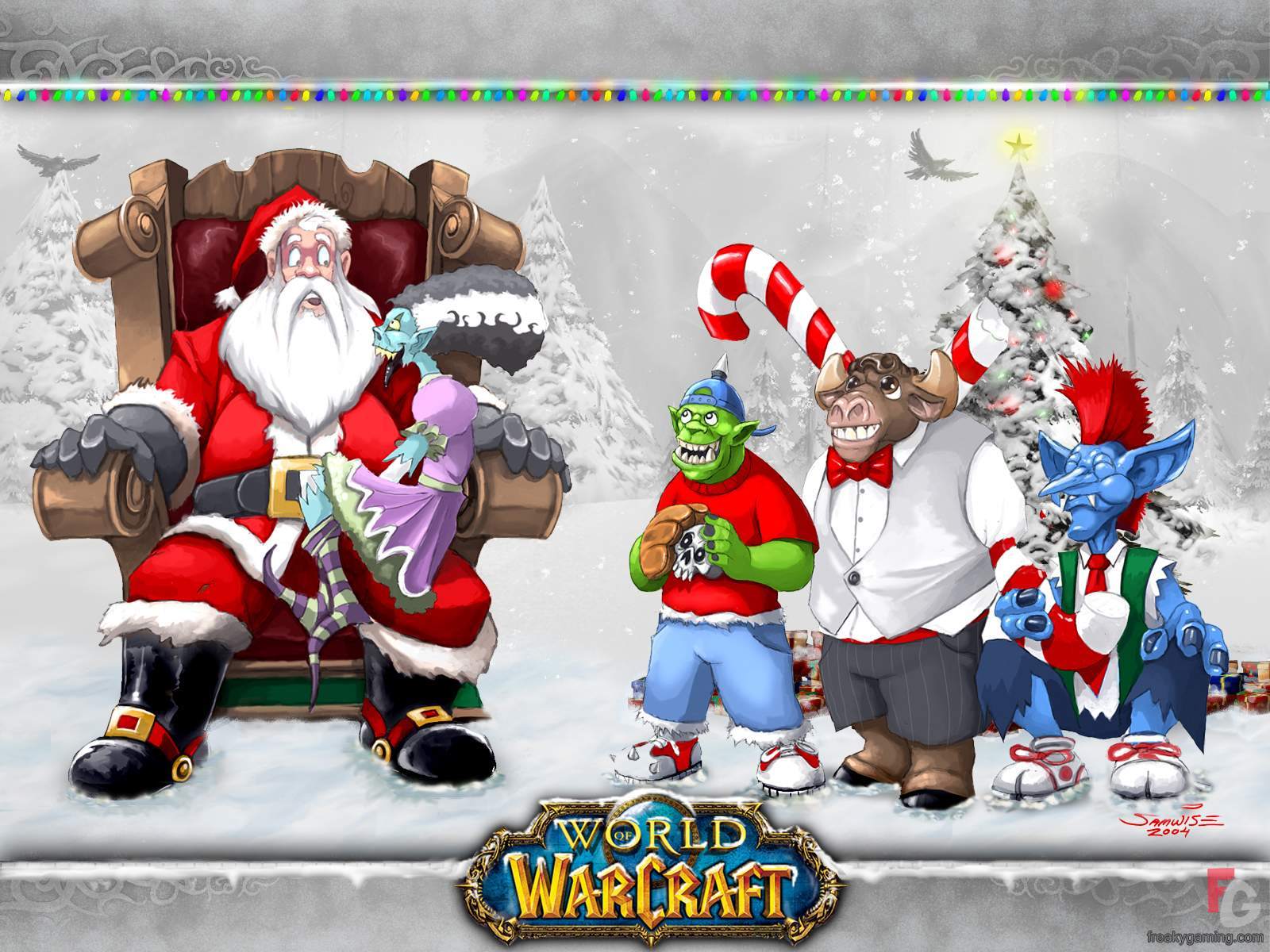 Google Skins Christmas In Azeroth Background