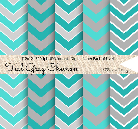  Chevron Pattern Gray TealTurquoise for backgrounds web invites