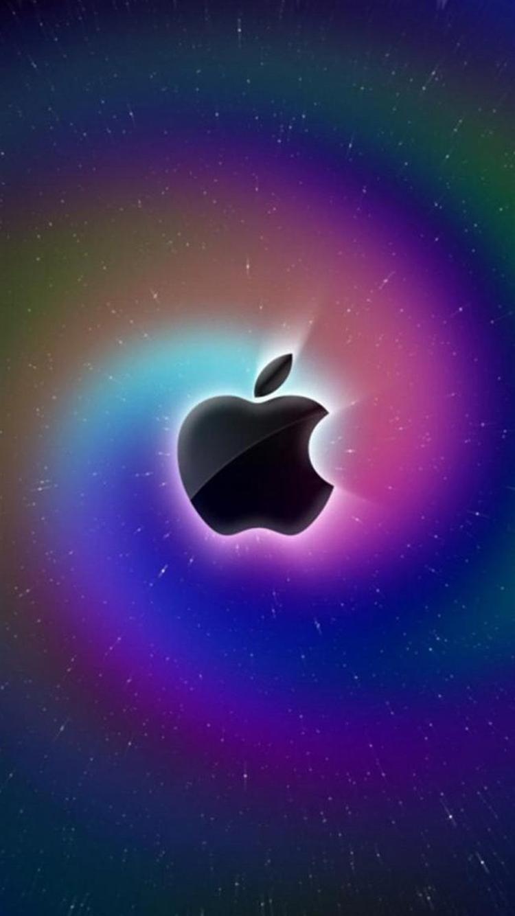 Your iPhone HD Apple Colorful Star Wallpaper
