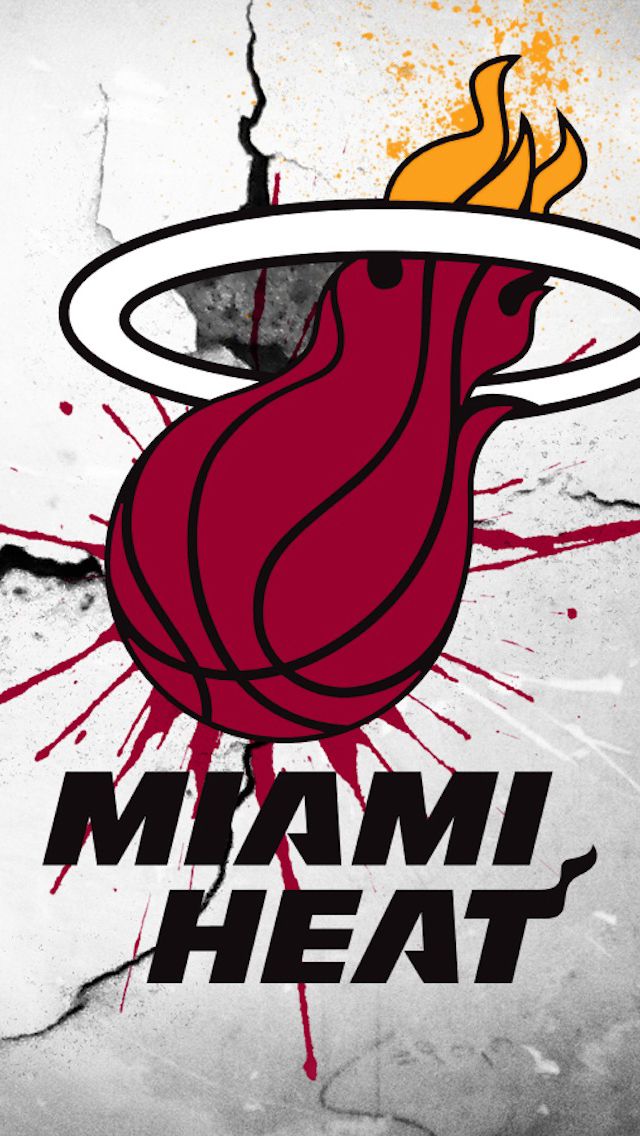 Miami Heat iPhone Wallpaper Logo