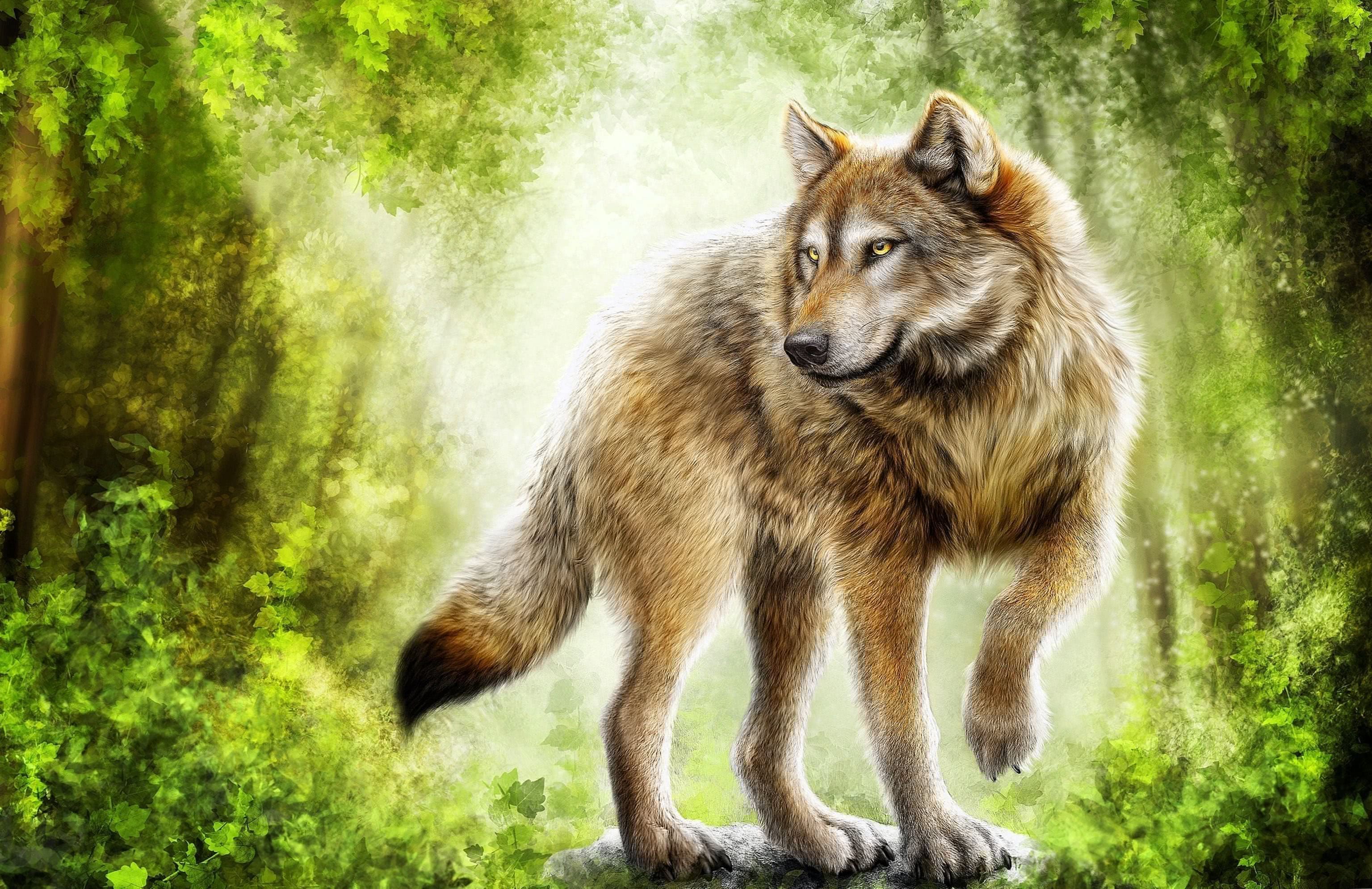 Timber Wolf Desktop Wallpaper Pro