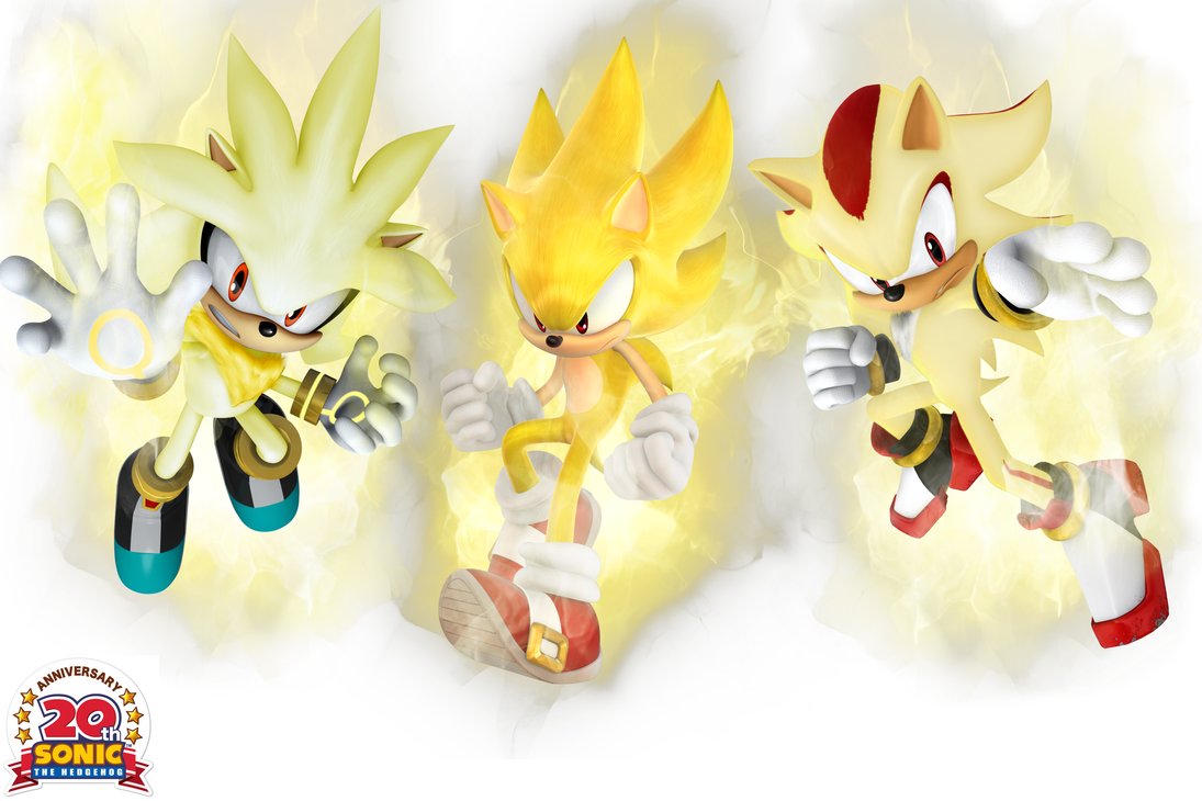 SUPER SONIC 20TH WALLPAPER by SONICX2011 on