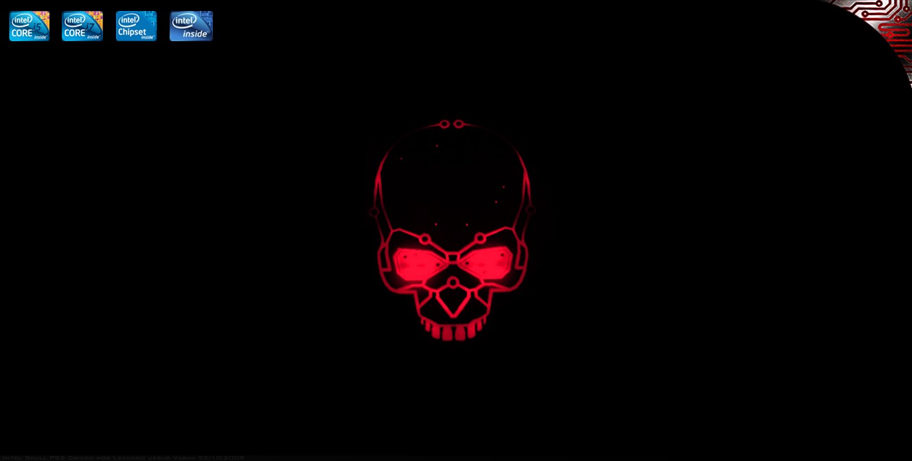 Skulls Red Intel Skull P55 Leandrojvarini