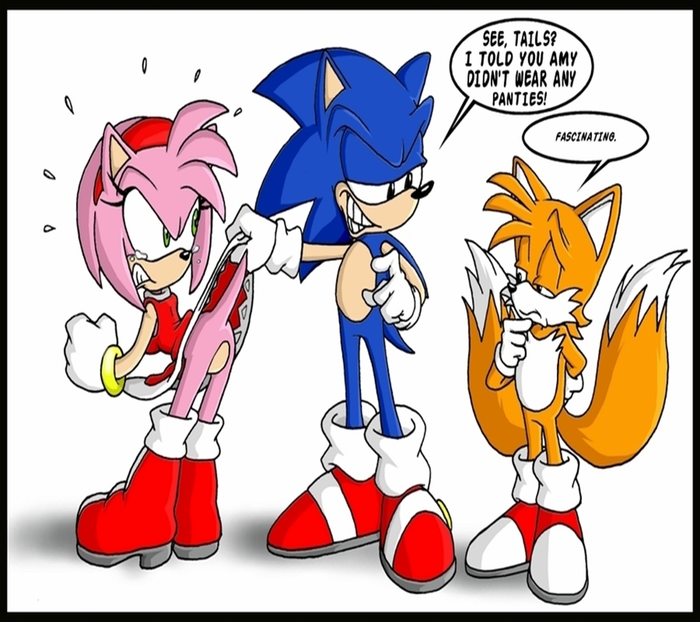 Sonic Tails Amy Fascinating Funny X Wallpaper