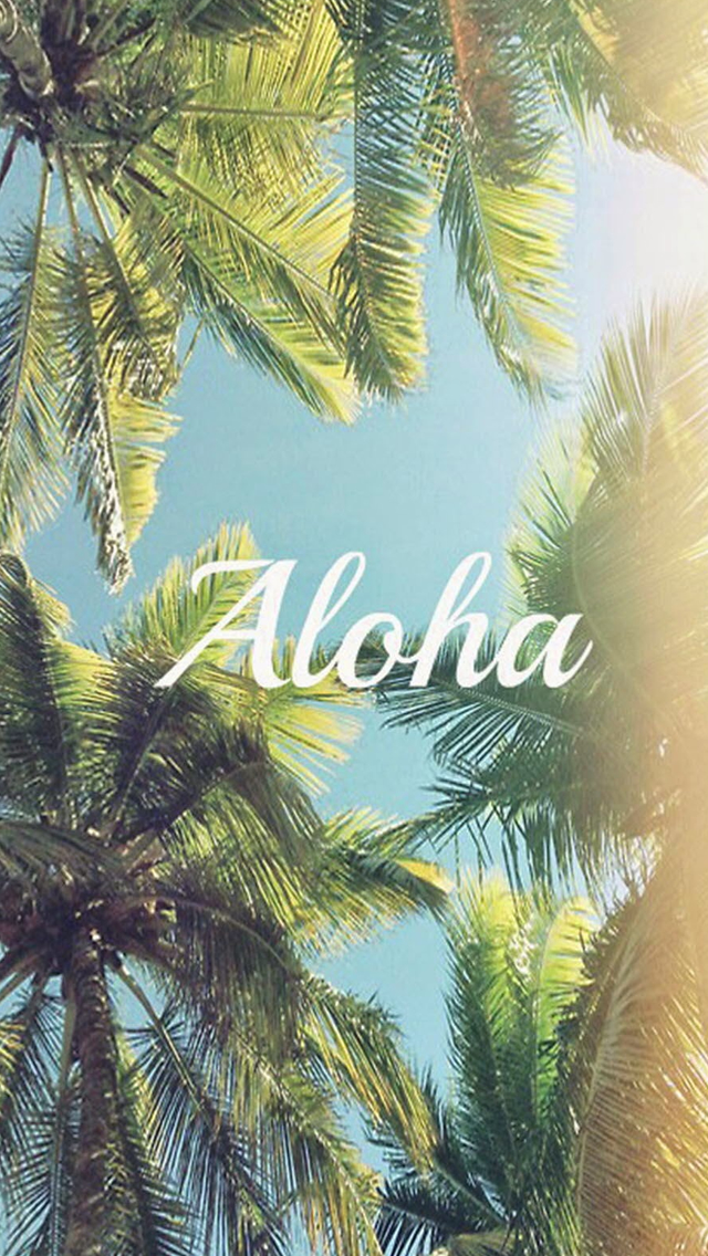 Aloha Palm Trees iPhone Wallpapers Free Download