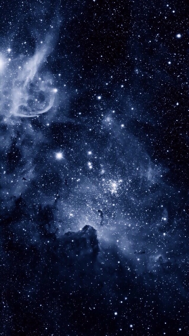 Galaxy Stars And Wallpaper Image Aesthetic Dark Blue