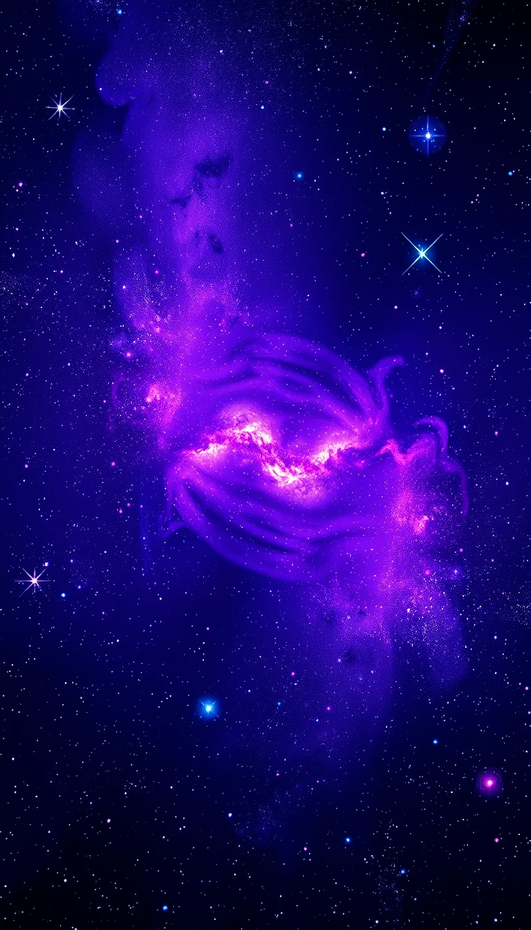 HD Purple Space Wallpaper