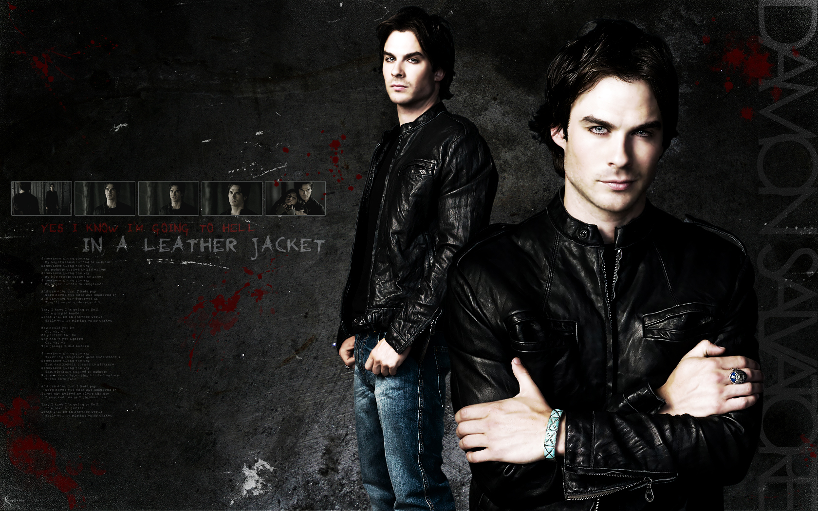 Damon   The Vampire Diaries Wallpaper 12233973 1680x1050