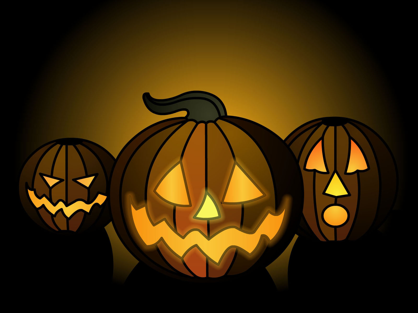 Desktop Wallpaper Of Halloween Pumpkins Puter