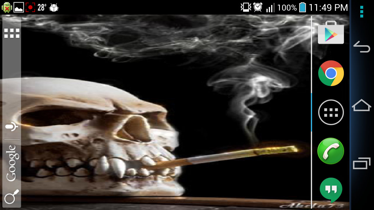 Smoking Skull Live Wallpaper   Android Apps on Google Play