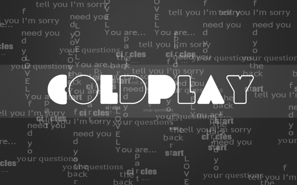 Coldplay Wallpaper Letters By Ramisvd