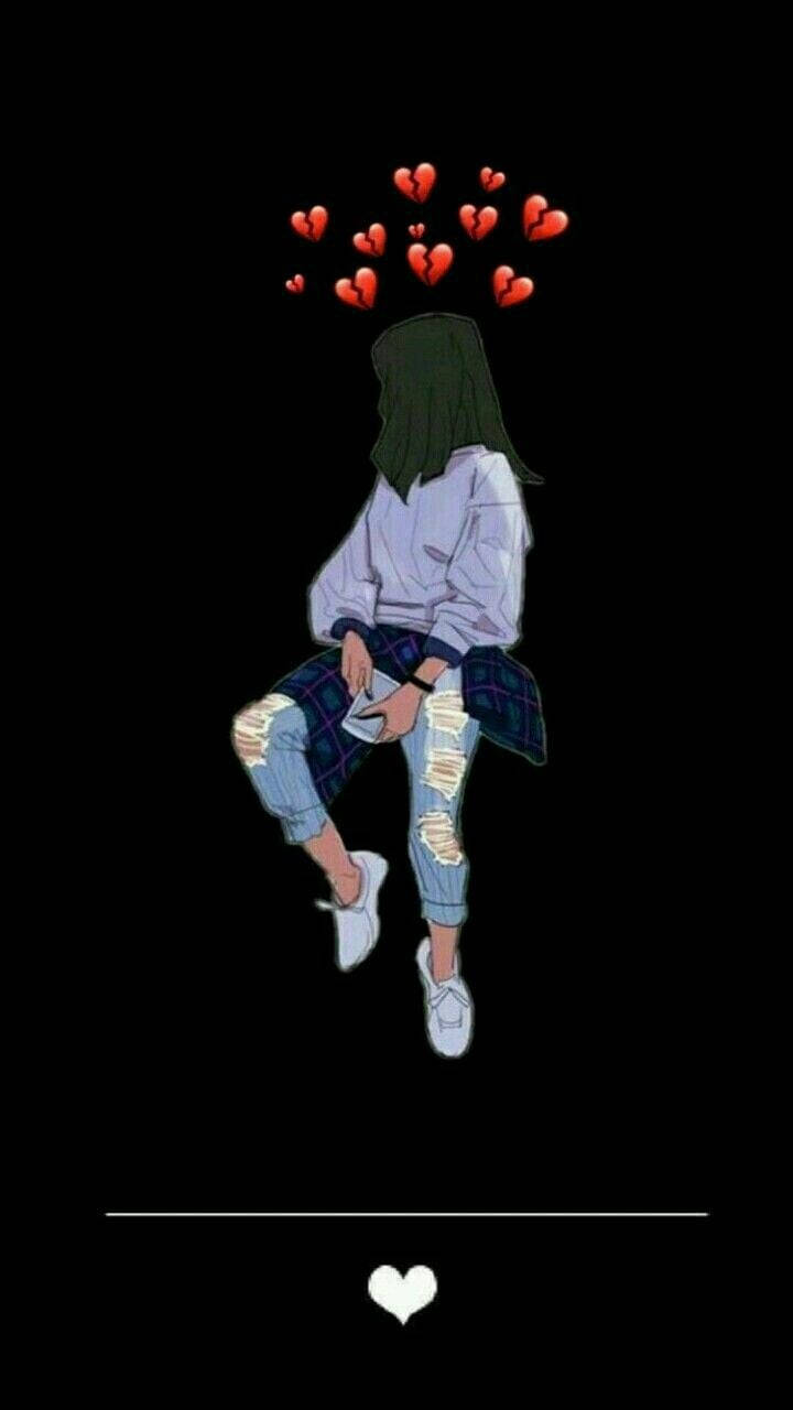 Broken Heart Aesthetics Wallpaper