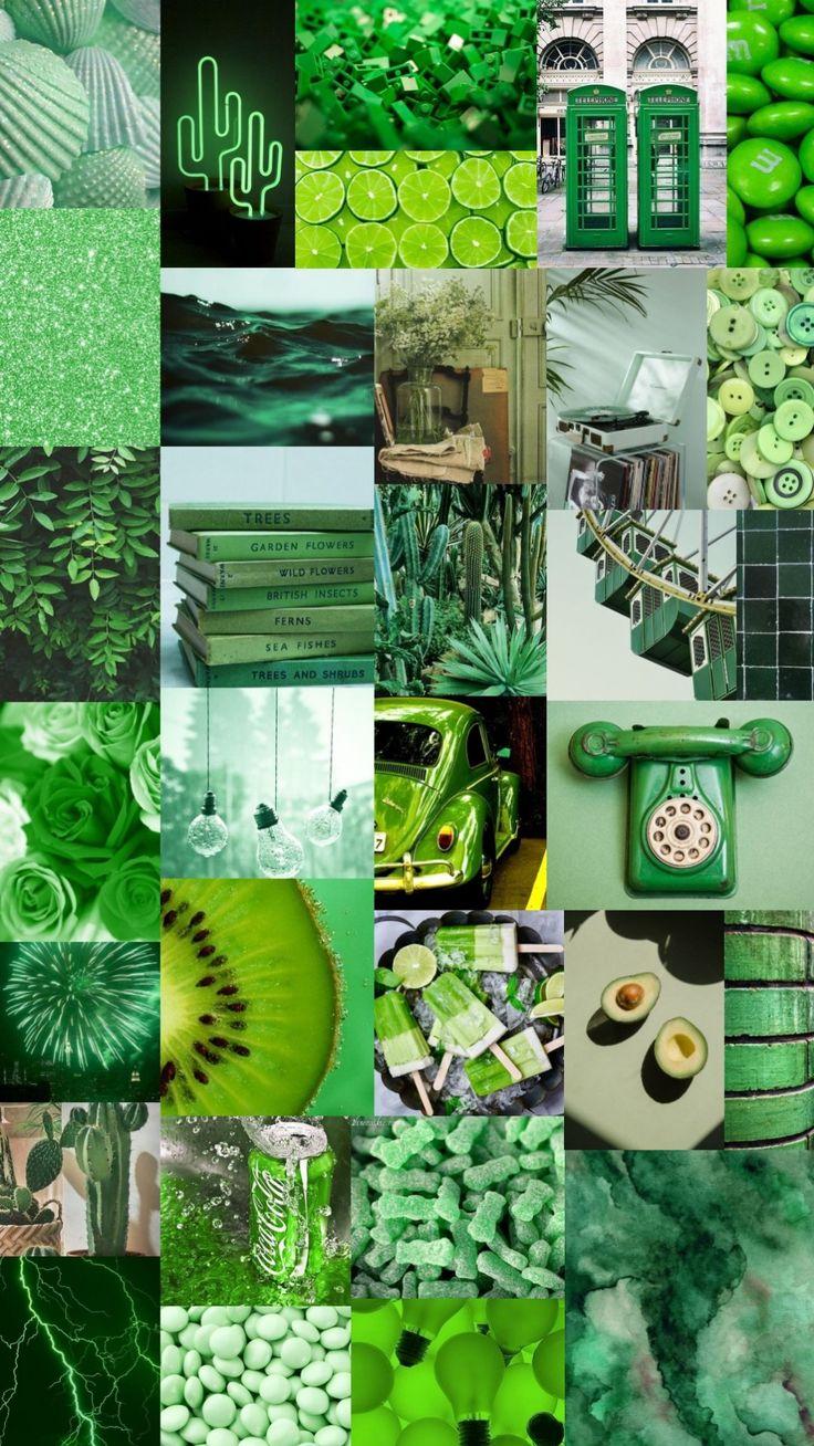 Green Collage By Lisa Chant Beautiful Summer Wallpaper
