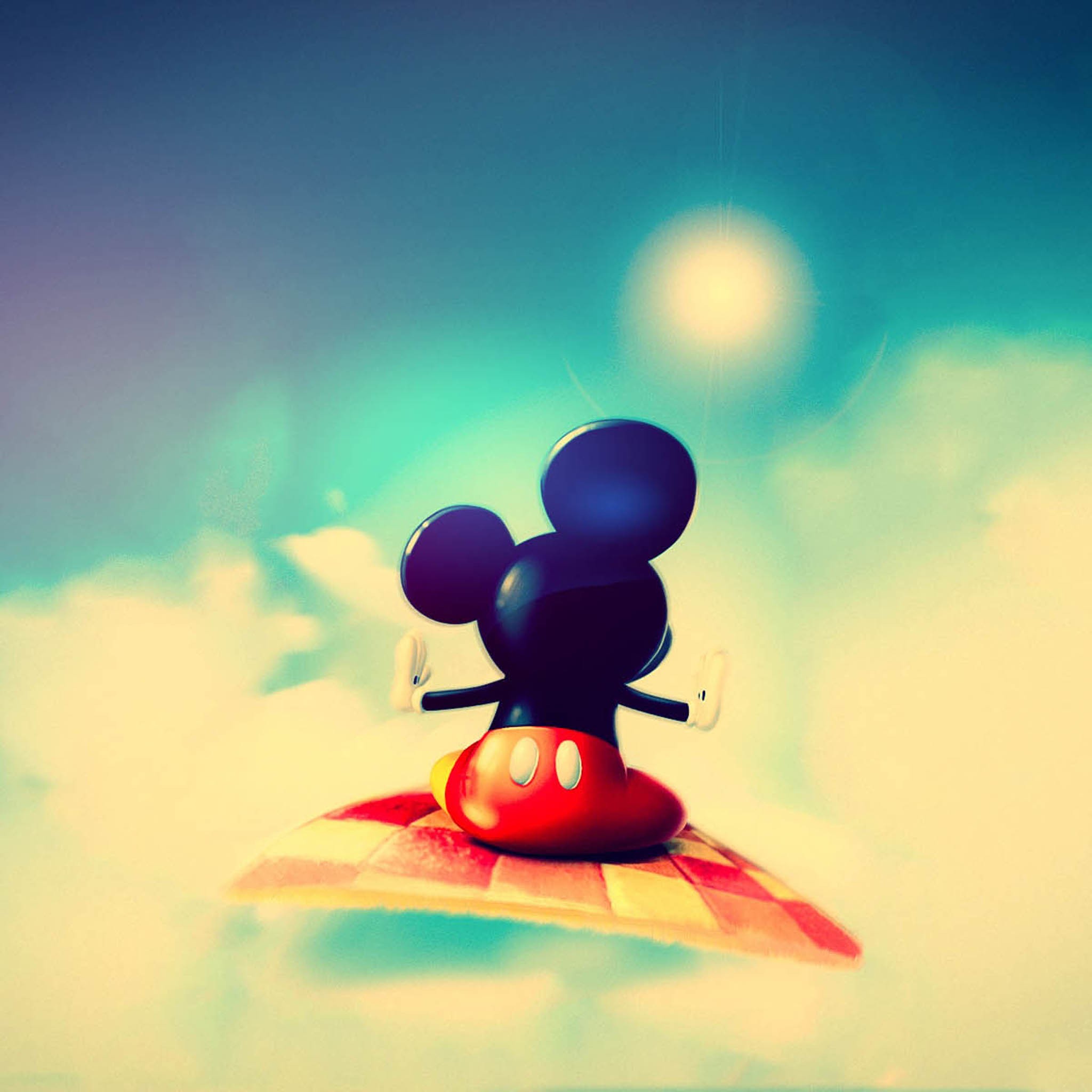 The Image Of Cute Mickey Mouse iPad Desktop HD Wallpaper