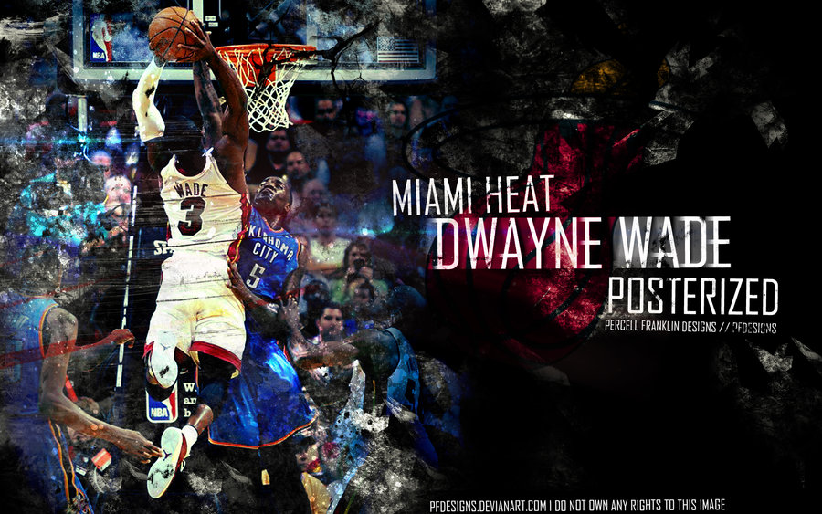 Dwyane Wade Dunk Wallpaper 2013 Dwayne wade by pfdesigns 900x563