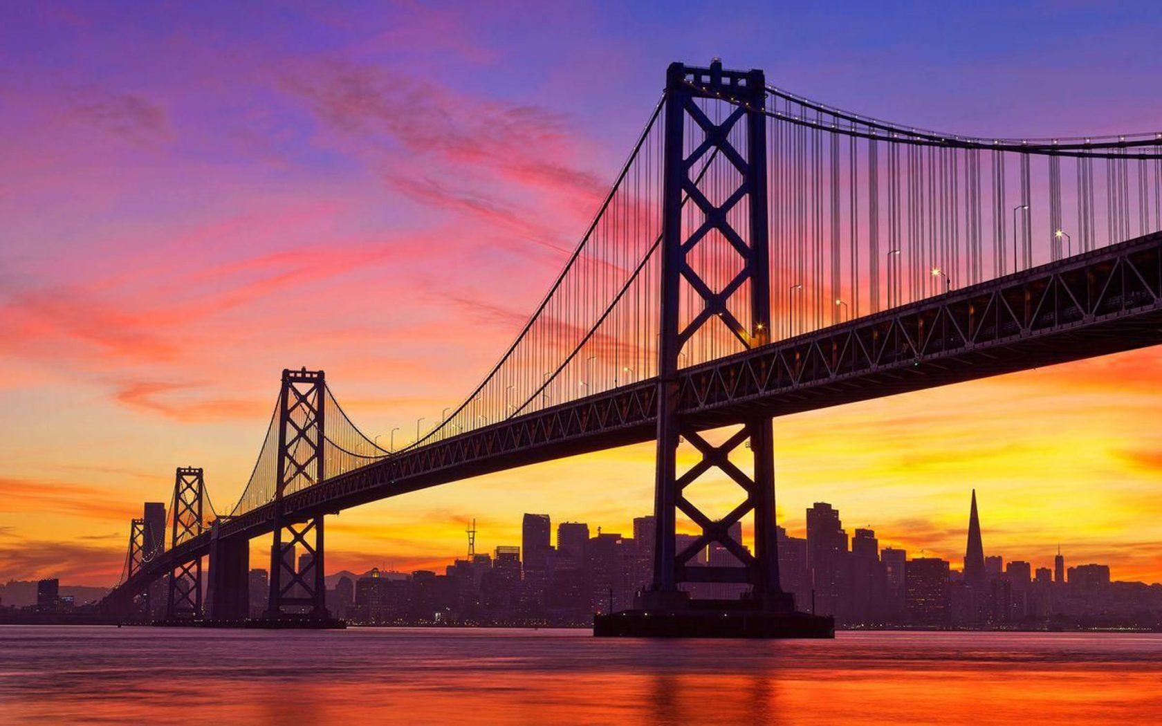 Golden Gate Bridge At Dusk San Francisco Desktop Wallpaper