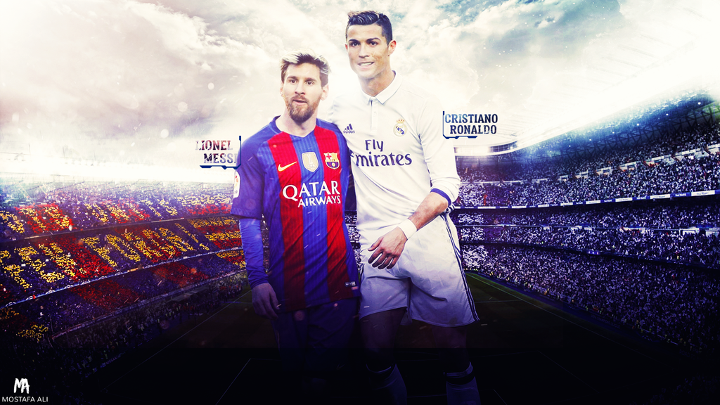 Messi Ronaldo The Legends Wallpaper By Mostafarock On