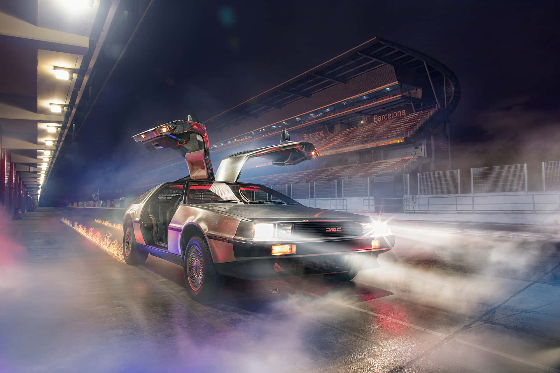 Delorean 4k Wallpaper