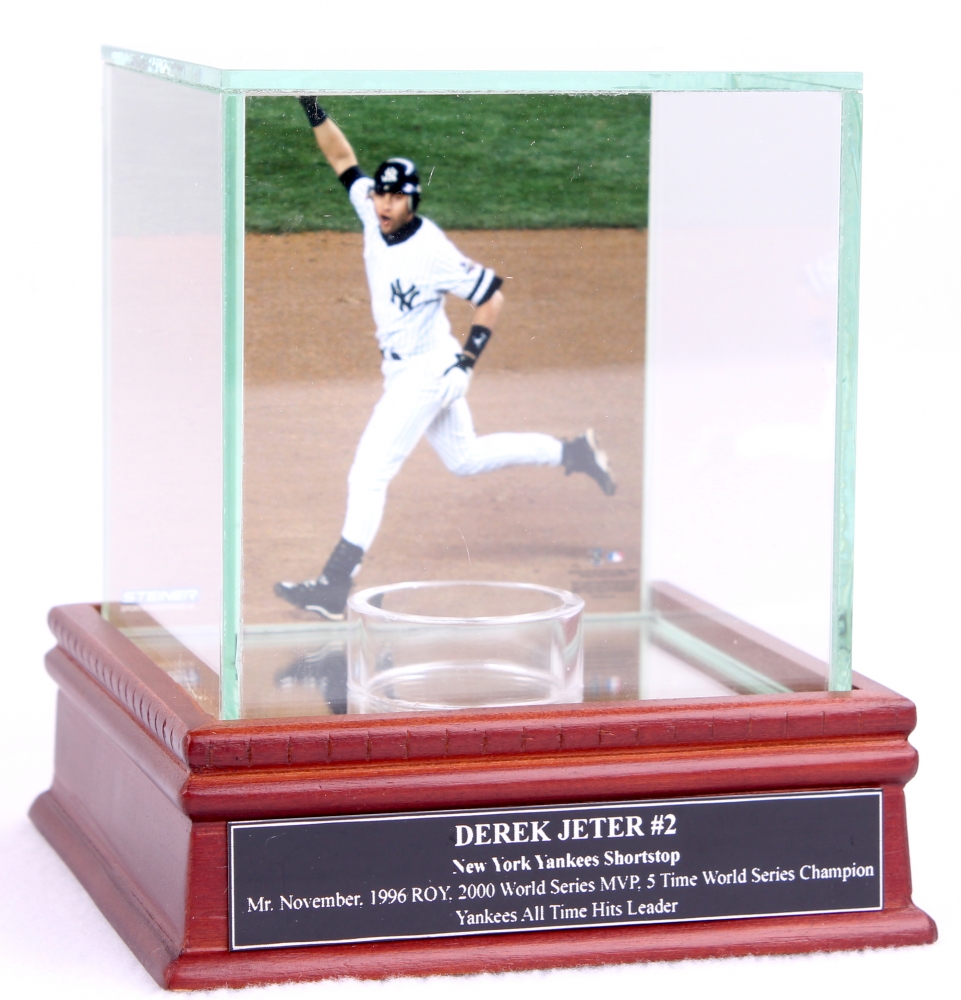 🔥 Free download Derek Jeter Single Baseball Display Case with Stat ...