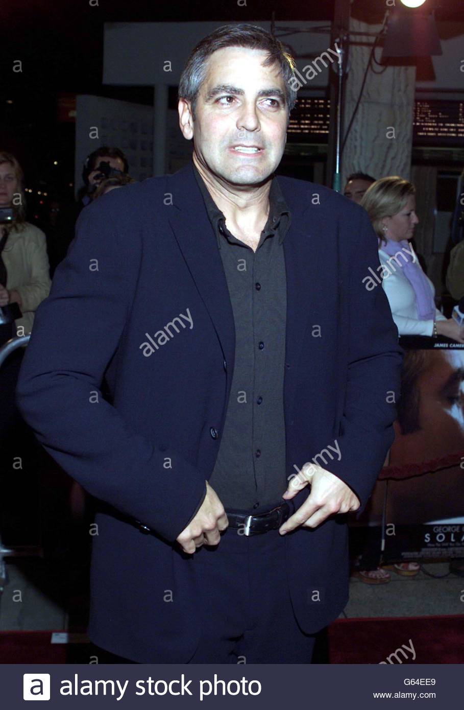 George Clooney Arriving At Arclights Cinerama Dome Stock Photos