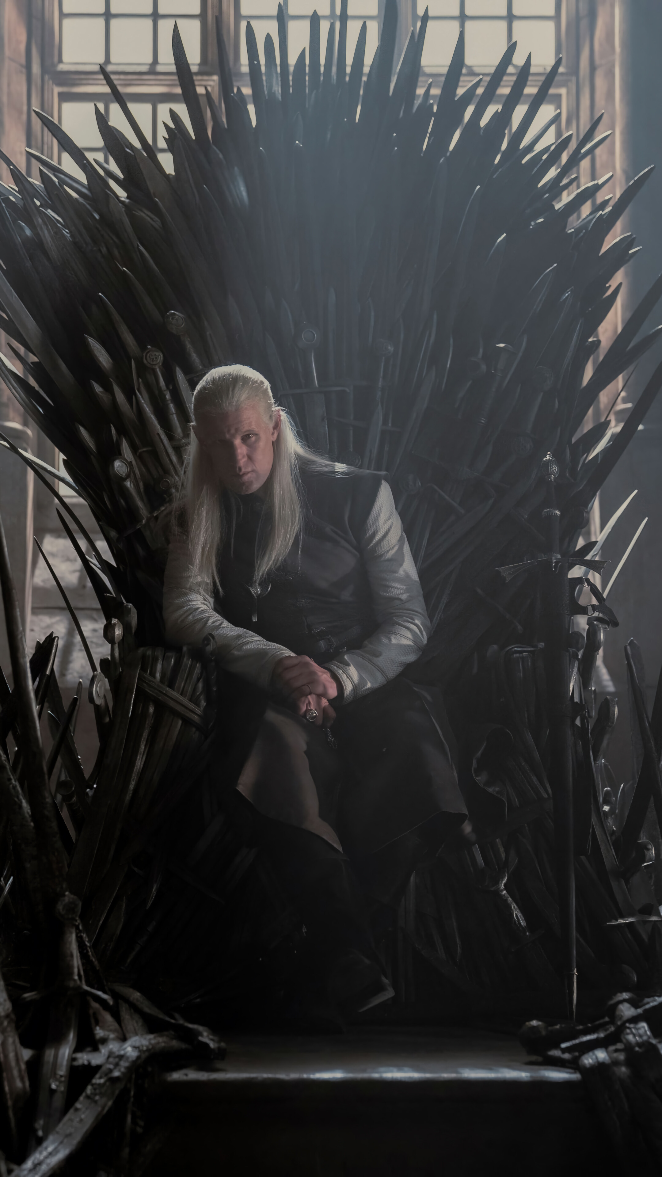 Prince Daemon Targaryen Throne House of the Dragon Wallpaper 4K HD