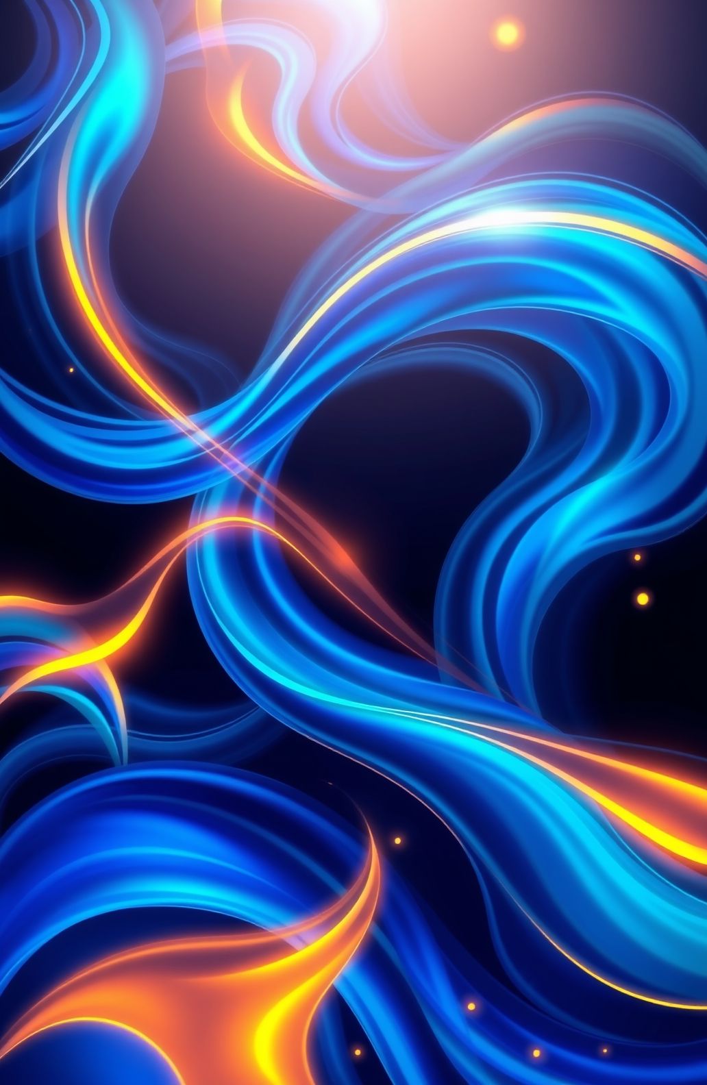 Blue And Neon Green Wallpaper