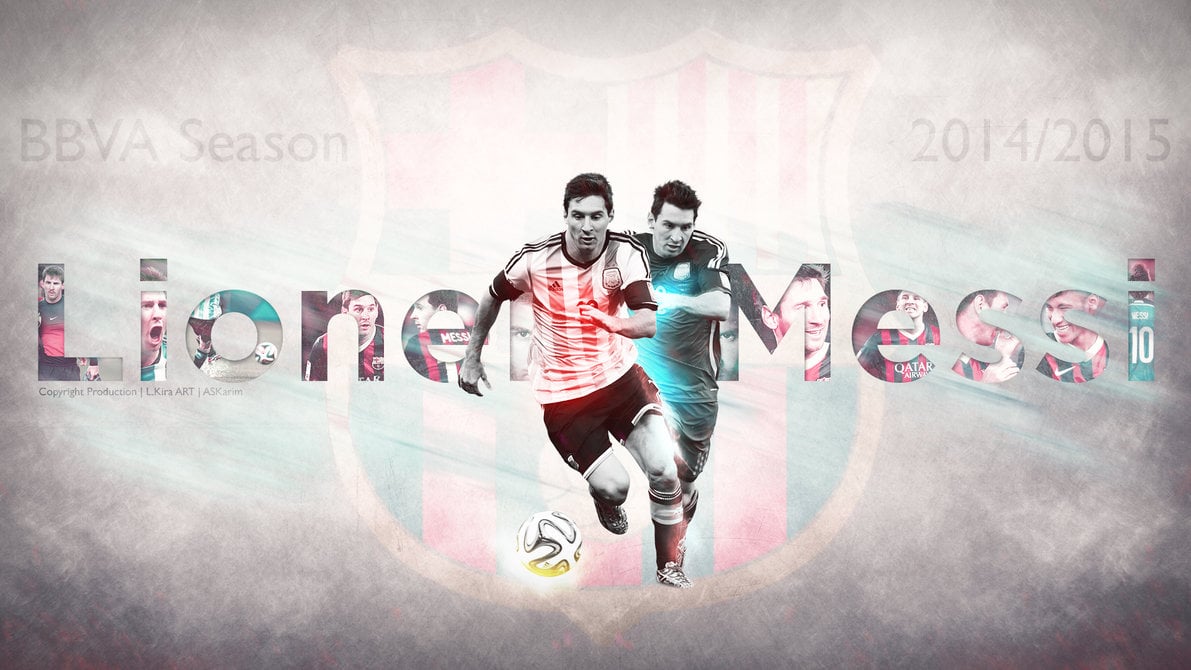 Lionel Messi   La Pulga 20142015 Wallpaper by eL Kira on