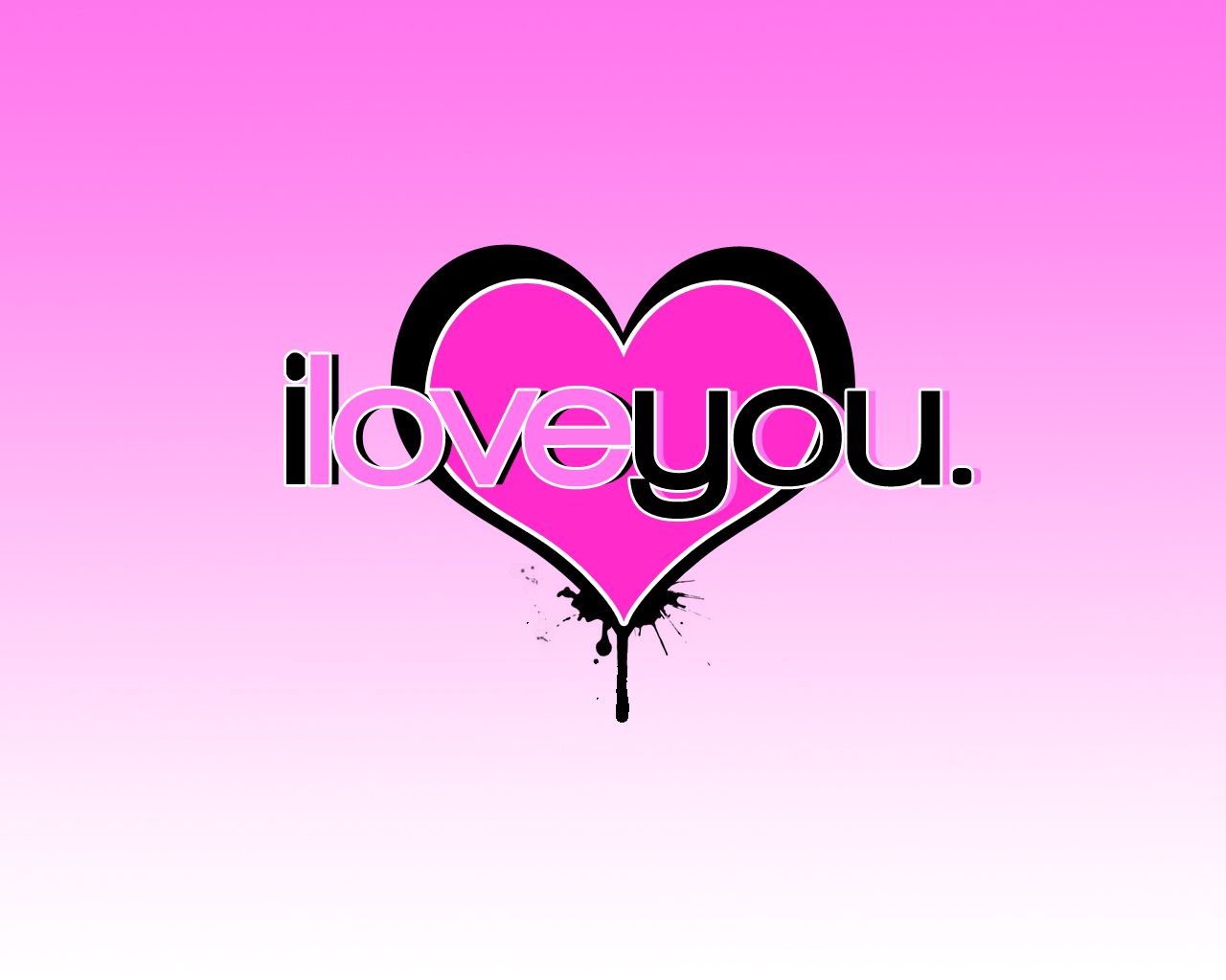 Love You Pink Heart Wallpaper World Collection