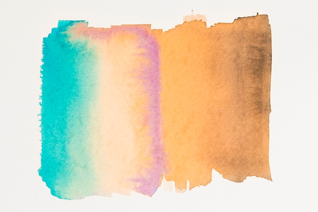 Abstract Teal Orange Watercolor Wallpaper