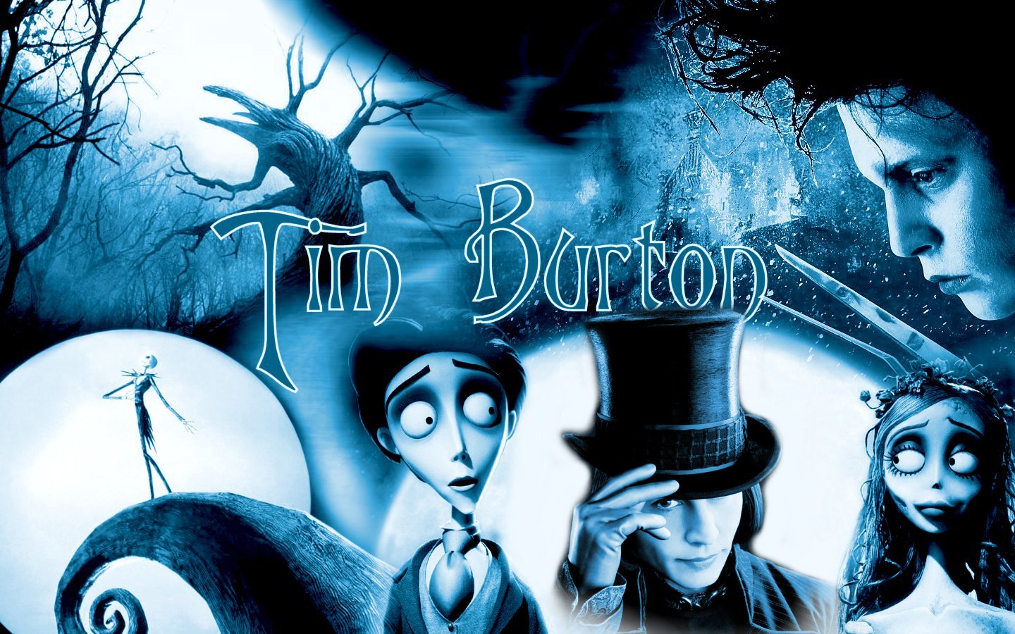 Tim Burton Tribute By Edartgeek Fan Art Wallpaper Movies Tv