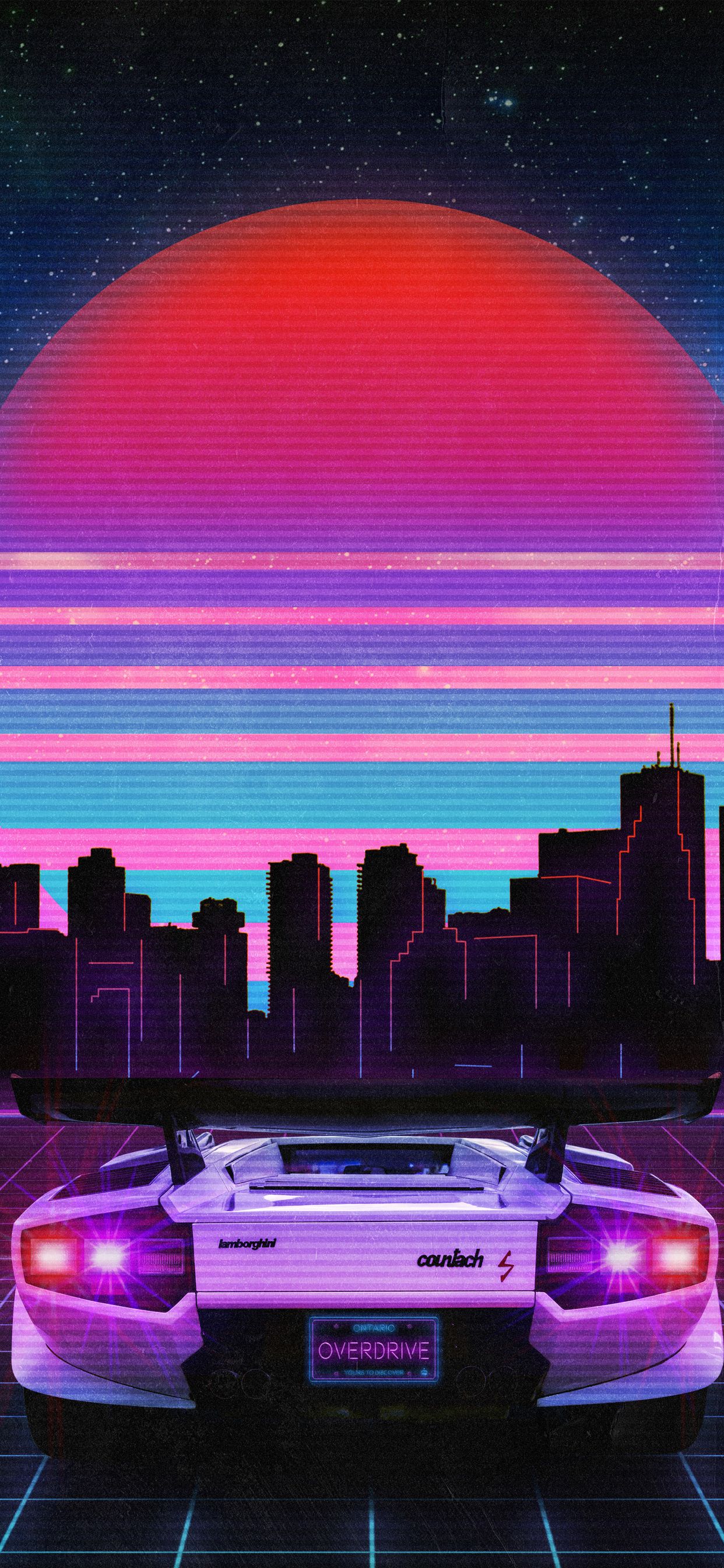 Neon City Aesthetic Wallpaper On