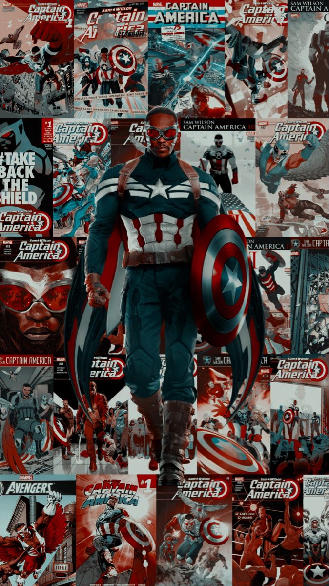 Captain America Sam Wilson Falcon Background Marvel