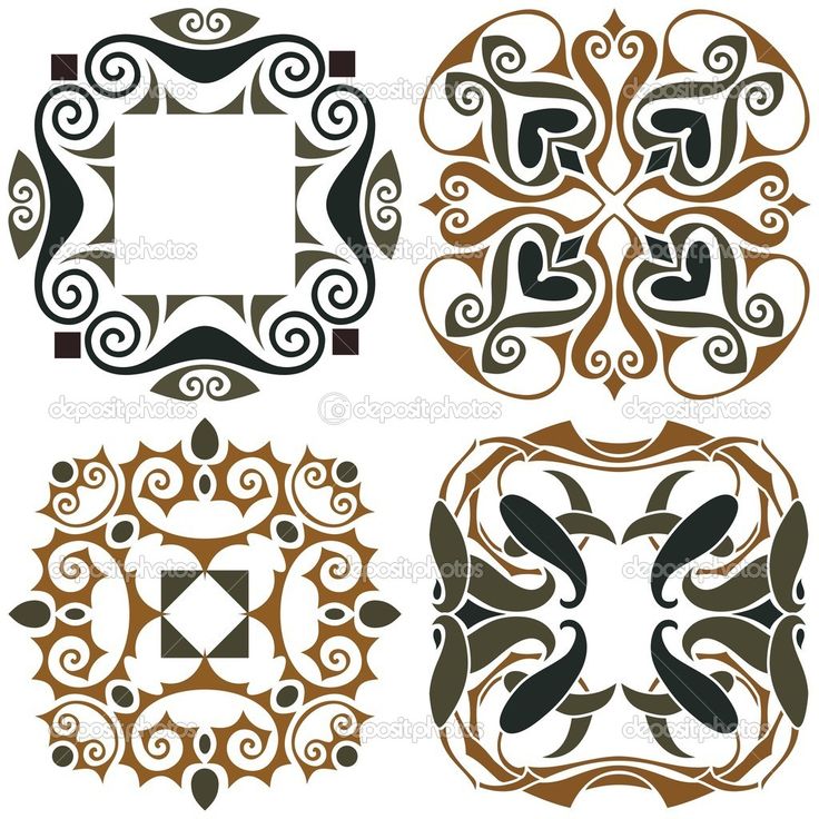 Art Nouveau Designs Wallpaper Stock Vector