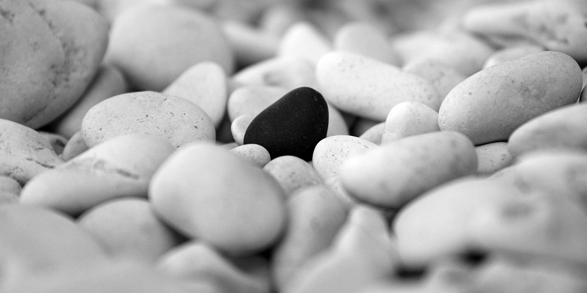 Grayscale Nature Stones Cover Background